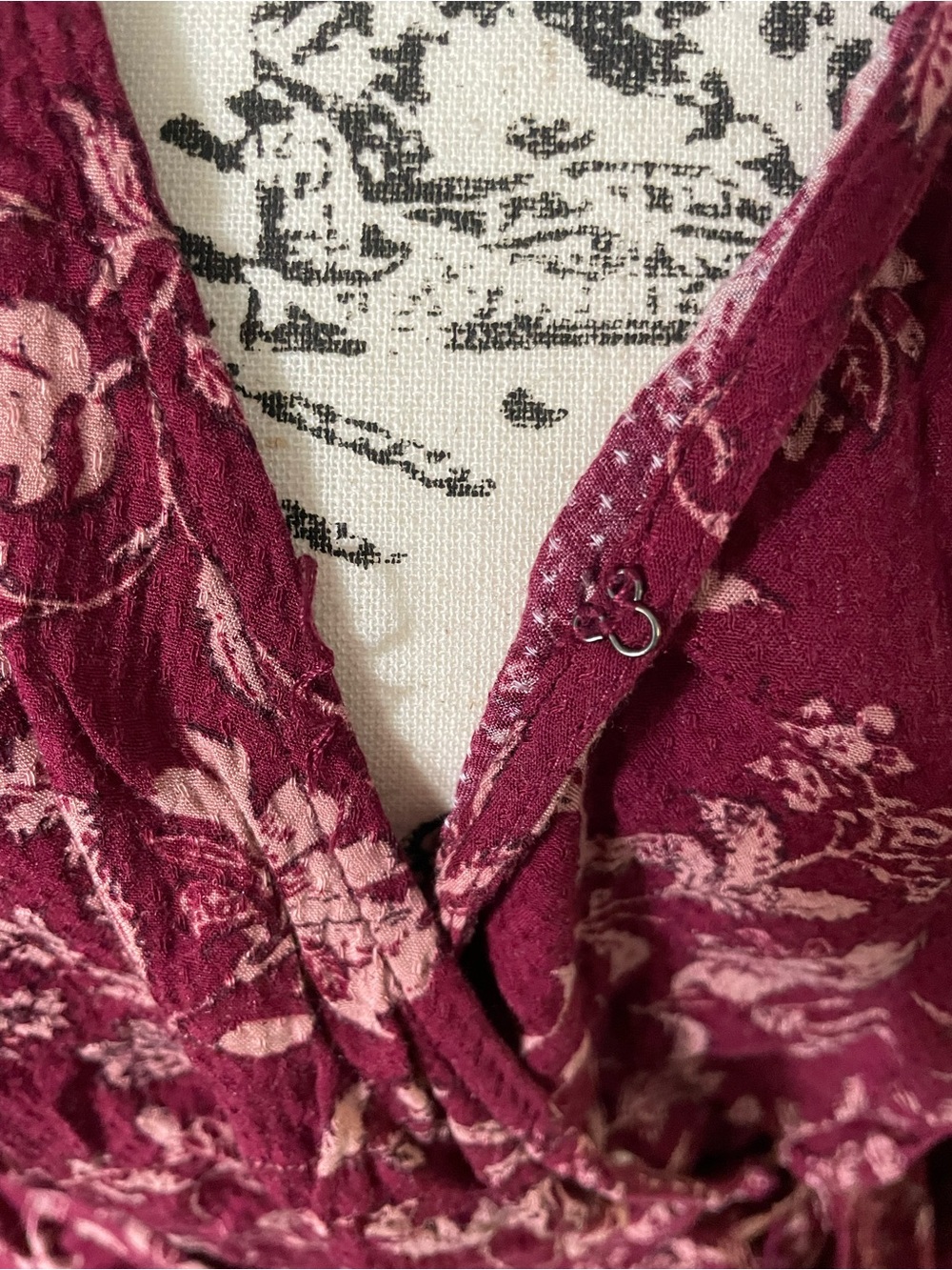 Knox Rose Plum Floral Print Wrap Dress - Picture 3 of 5
